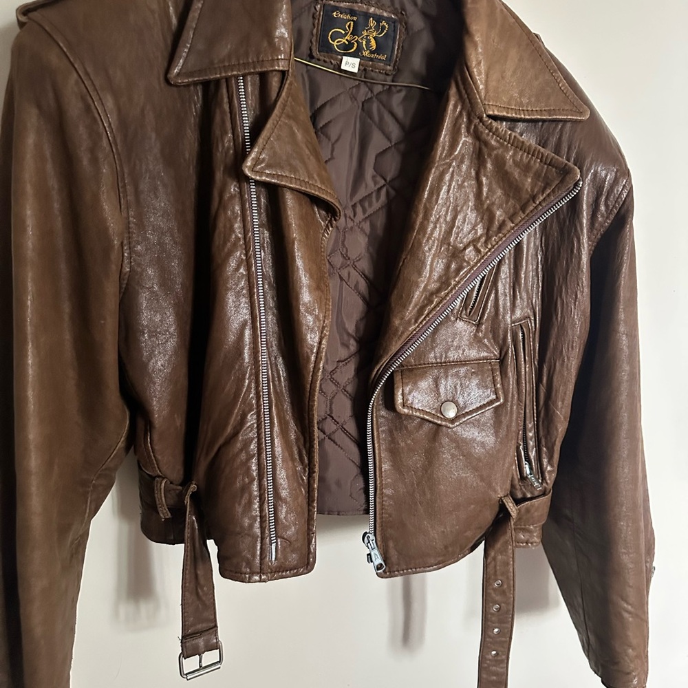 Création Jez Brown Leather Jacket